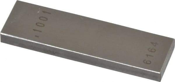 Value Collection - 0.1001" Rectangular Steel Gage Block - Accuracy Grade AS-1, Includes NIST Traceability Certification - Makers Industrial Supply