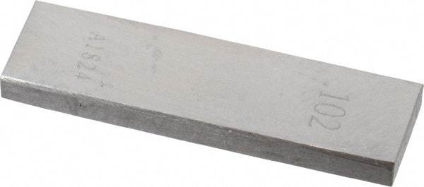 Value Collection - 0.102" Rectangular Steel Gage Block - Accuracy Grade AS-1, Includes NIST Traceability Certification - Makers Industrial Supply