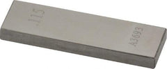 Value Collection - 0.115" Rectangular Steel Gage Block - Accuracy Grade AS-1, Includes NIST Traceability Certification - Makers Industrial Supply