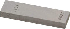 Value Collection - 0.134" Rectangular Steel Gage Block - Accuracy Grade AS-1, Includes NIST Traceability Certification - Makers Industrial Supply