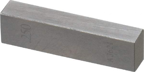 Value Collection - 0.25" Rectangular Steel Gage Block - Accuracy Grade AS-1, Includes NIST Traceability Certification - Makers Industrial Supply