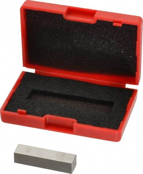 Value Collection - 0.3" Rectangular Steel Gage Block - Accuracy Grade AS-1, Includes NIST Traceability Certification - Makers Industrial Supply