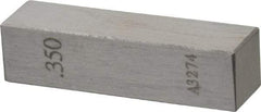 Value Collection - 0.35" Rectangular Steel Gage Block - Accuracy Grade AS-1, Includes NIST Traceability Certification - Makers Industrial Supply