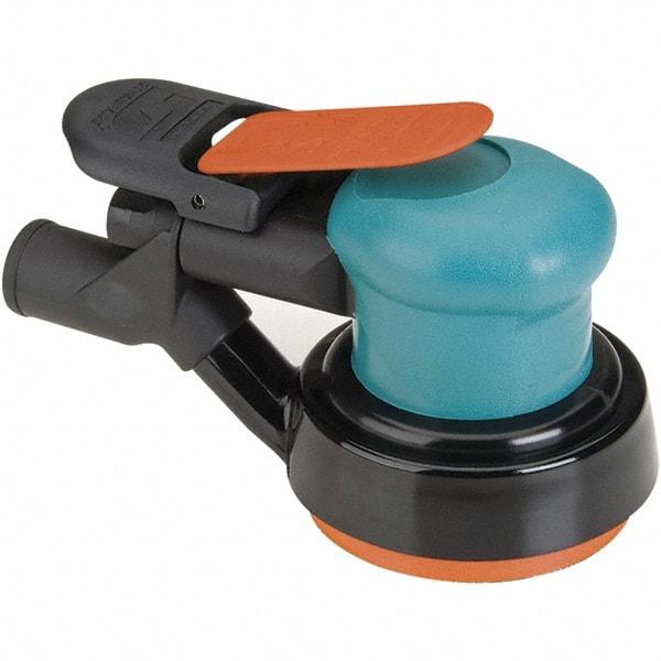 Dynabrade - 12,000 OPM, 14 CFM Air Consumption, Palm Air Orbital Sander - Round Pad, 1/4 NPT Inlet - Makers Industrial Supply