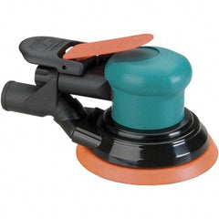 Dynabrade - 12,000 OPM, 14 CFM Air Consumption, Palm Air Orbital Sander - Round Pad, 1/4 NPT Inlet - Makers Industrial Supply