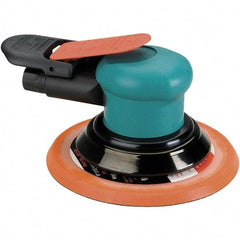 Dynabrade - 12,000 OPM, 14 CFM Air Consumption, Palm Air Orbital Sander - Round Pad, 1/4 NPT Inlet - Makers Industrial Supply