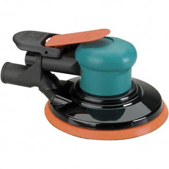 Dynabrade - 12,000 OPM, 14 CFM Air Consumption, Palm Air Orbital Sander - Round Pad, 1/4 NPT Inlet - Makers Industrial Supply