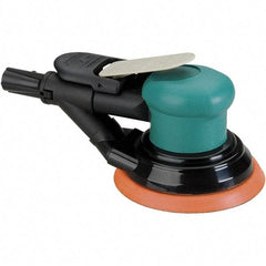 Dynabrade - 12,000 OPM, 14 CFM Air Consumption, Palm Air Orbital Sander - Round Pad, 1/4 NPT Inlet - Makers Industrial Supply