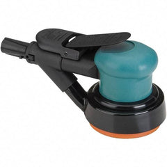 Dynabrade - 12,000 OPM, 14 CFM Air Consumption, Palm Air Orbital Sander - Round Pad, 1/4 NPT Inlet - Makers Industrial Supply