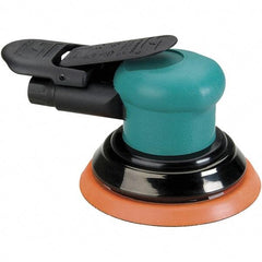 Dynabrade - 12,000 OPM, 14 CFM Air Consumption, Palm Air Orbital Sander - Round Pad, 1/4 NPT Inlet - Makers Industrial Supply