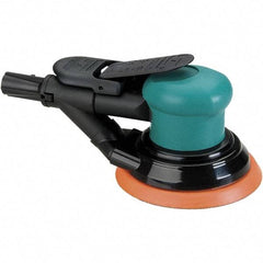 Dynabrade - 12,000 OPM, 14 CFM Air Consumption, Palm Air Orbital Sander - Round Pad, 1/4 NPT Inlet - Makers Industrial Supply