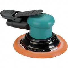 Dynabrade - 12,000 OPM, 14 CFM Air Consumption, Palm Air Orbital Sander - Round Pad, 1/4 NPT Inlet - Makers Industrial Supply