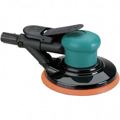 Dynabrade - 12,000 OPM, 14 CFM Air Consumption, Palm Air Orbital Sander - Round Pad, 1/4 NPT Inlet - Makers Industrial Supply