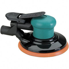 Dynabrade - 12,000 OPM, 14 CFM Air Consumption, Palm Air Orbital Sander - Round Pad, 1/4 NPT Inlet - Makers Industrial Supply