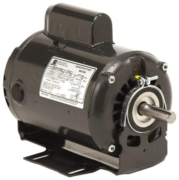 US Motors - 1/4 hp, ODP Enclosure, Auto Thermal Protection, 1,725 RPM, 115 Volt, 60 Hz, Industrial Electric AC/DC Motor - Size 48 Frame, Ring Mount, 1 Speed, Sleeve Bearings, 5.1 Full Load Amps, B Class Insulation, Reversible - Makers Industrial Supply