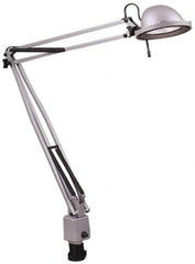 Electrix - 38 Inch, Desk Mounted, Halogen, Silver, Desk Light - 50 Watt, Nonmagnifying - Makers Industrial Supply