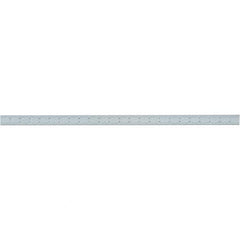 Starrett - 24 Inch Long Blade, 4R Graduation Combination Square Blade - Uncoated, Steel, 1/64, 1/32 1/16 and 1/8 Inch Graduation - Makers Industrial Supply