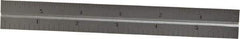 Starrett - 6 Inch Long Blade, 4R Graduation Combination Square Blade - Satin Chrome Finish, Steel, 1/64, 1/32 1/16 and 1/8 Inch Graduation - Makers Industrial Supply