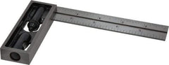 Starrett - 6 Inch Long, 4R Double Square - 1/64, 1/32, 1/16 and 1/8 Inch Graduation, Hardened Steel - Makers Industrial Supply