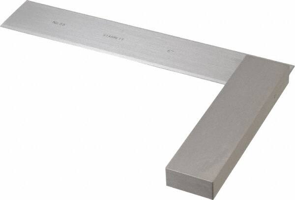 Starrett - 6" Blade Length, 4-5/16" Base Length Steel Square - 0.0002" Accuracy - Makers Industrial Supply