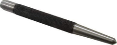 Starrett - 1/4" Center Punch - 5" OAL, Steel - Makers Industrial Supply