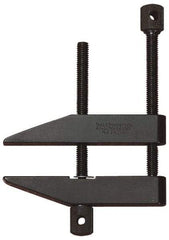 Starrett - 3/4" Max Capacity, 1-5/8" Jaw Length, Parallel Clamp - Hardened Steel, 21/32" Reach - Makers Industrial Supply