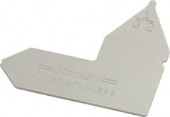 Starrett - 1/32 Inch Radius Gage - Satin Chrome Finish, Stainless Steel - Makers Industrial Supply