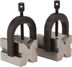 Starrett - 17/32 to 1" Capacity, 90° Angle, Hardened Steel V-Block - 1-5/8" Long x 1-1/4" Wide x 1-1/4" High, Sold as 2 Block Set - Makers Industrial Supply