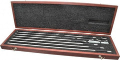 Starrett - 4 to 40 Inch Range, Satin Chrome Coated, Mechanical Inside Tubular Micrometer - 0.001 Inch Graduation, 0.0001 Inch Accuracy - Makers Industrial Supply