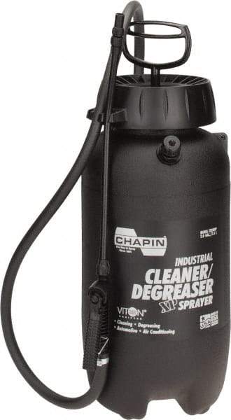 Chapin - 2 Gal Chemical Safe Garden Hand Sprayer - Use with Cleaners/Degreasers, Polyethylene Tank, Funnel Mouth, Reinforced Hose, For Deck & Yard Applications - Makers Industrial Supply