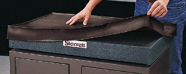 Starrett - 24 Inch Long x 18 Inch Wide Vinyl Inspection Surface Plate Cover - Black - Makers Industrial Supply