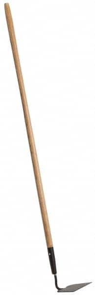 PRO-SOURCE - 6-1/4" Wide Square Steel Hoe - 48" Long Wood Straight Handle - Makers Industrial Supply