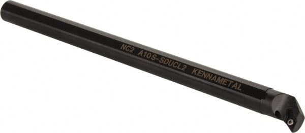 Kennametal - 21.59mm Min Bore Diam, 254mm OAL, 5/8" Shank Diam, A-SDUC Indexable Boring Bar - DC.. Insert, Screw Holding Method - Makers Industrial Supply