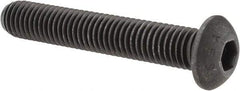 Value Collection - 1/2-13 UNC Hex Socket Drive, Button Screw - Alloy Steel, Black Oxide Finish, Fully Threaded, 3" Length Under Head - Makers Industrial Supply