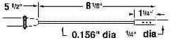 Thermo Electric - to 572°F, T, Thermocouple Probe - Makers Industrial Supply