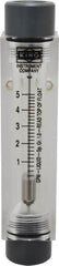 King - 1/2" FNPT Port Block Style, Inline Flowmeter - 100 Max psi, 5 GPM, Acrylic - Makers Industrial Supply