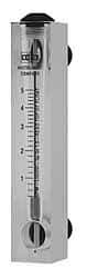 King - 1/2" F Port Block Style, Panel Mount Flowmeter - 125 Max psi, 8.2 SCFM, Acrylic - Makers Industrial Supply