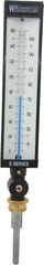 WGTC - 160°F, Industrial Thermometer without Thermowell - 3-1/2 Inch Stem Length, 1-1/4 to 18 Inch Thread - Makers Industrial Supply