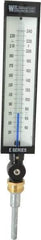 WGTC - 30 to 240°F, Industrial Thermometer without Thermowell - 3-1/2 Inch Stem Length, 1-1/4 to 18 Inch Thread - Makers Industrial Supply