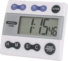 General - 4 Channel Timer - White - Makers Industrial Supply