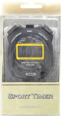 General - Small Display Stop Watch - Black - Makers Industrial Supply