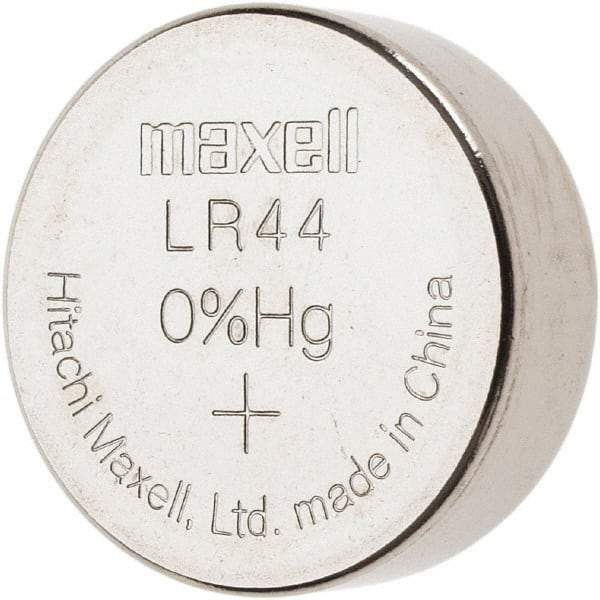 General - Size LR44, Silver Oxide, Button & Coin Cell Battery - 1.5 Volts, LR44 - Makers Industrial Supply