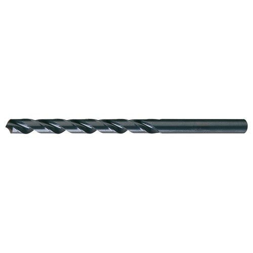 45/64 RHS / RHC HSS 118 Degree Radial Point General Purpose Taper Length Drill - Steam Oxide - Exact Industrial Supply