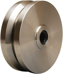 Hamilton - 6 Inch Diameter x 2 Inch Wide, Stainless Steel Caster Wheel - 1,000 Lb. Capacity, 2-1/4 Inch Hub Length, 3/4 Inch Axle Diameter, Delrin Bearing - Makers Industrial Supply