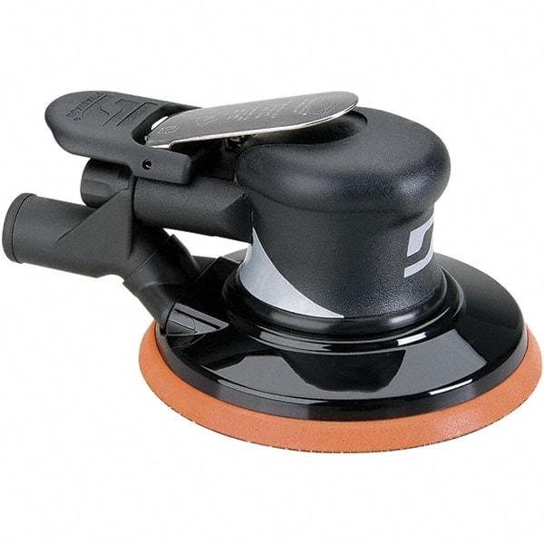 Dynabrade - 12,000 OPM, 18 CFM Air Consumption, Palm Air Orbital Sander - Round Pad, 1/4 NPT Inlet - Makers Industrial Supply