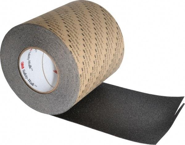 3M - Black Solid Color Anti-Slip Vinyl Tape - 6" Wide x 60' Long - Makers Industrial Supply