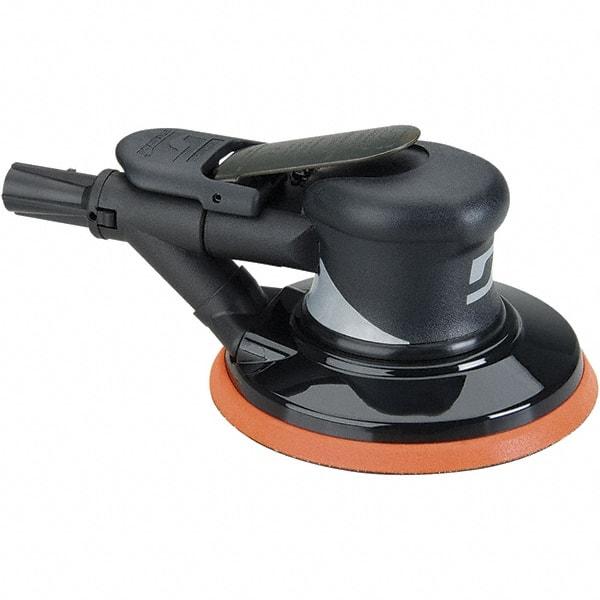 Dynabrade - 12,000 OPM, 18 CFM Air Consumption, Palm Air Orbital Sander - Round Pad, 1/4 NPT Inlet - Makers Industrial Supply