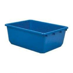 Quantum Storage - 100 Lb Load Capacity Blue Polypropylene Tote Container - Nesting, 24-1/2" Long x 19" Wide x 9-1/2" High - Makers Industrial Supply