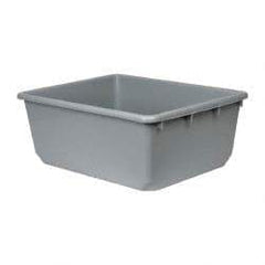 Quantum Storage - 100 Lb Load Capacity Gray Polypropylene Tote Container - Nesting, 24-1/2" Long x 19" Wide x 9-1/2" High - Makers Industrial Supply