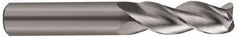 SGS - 3/16", 3 Flute, Single End, Solid Carbide, 0.01" Corner Radius End Mill - 2" OAL, 38° Helix, Right Hand Flute, 9/16" LOC, Right Hand Cut - Makers Industrial Supply